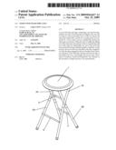 STOOL WITH TELESCOPIC LEGS diagram and image
