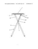 STOOL WITH TELESCOPIC LEGS diagram and image