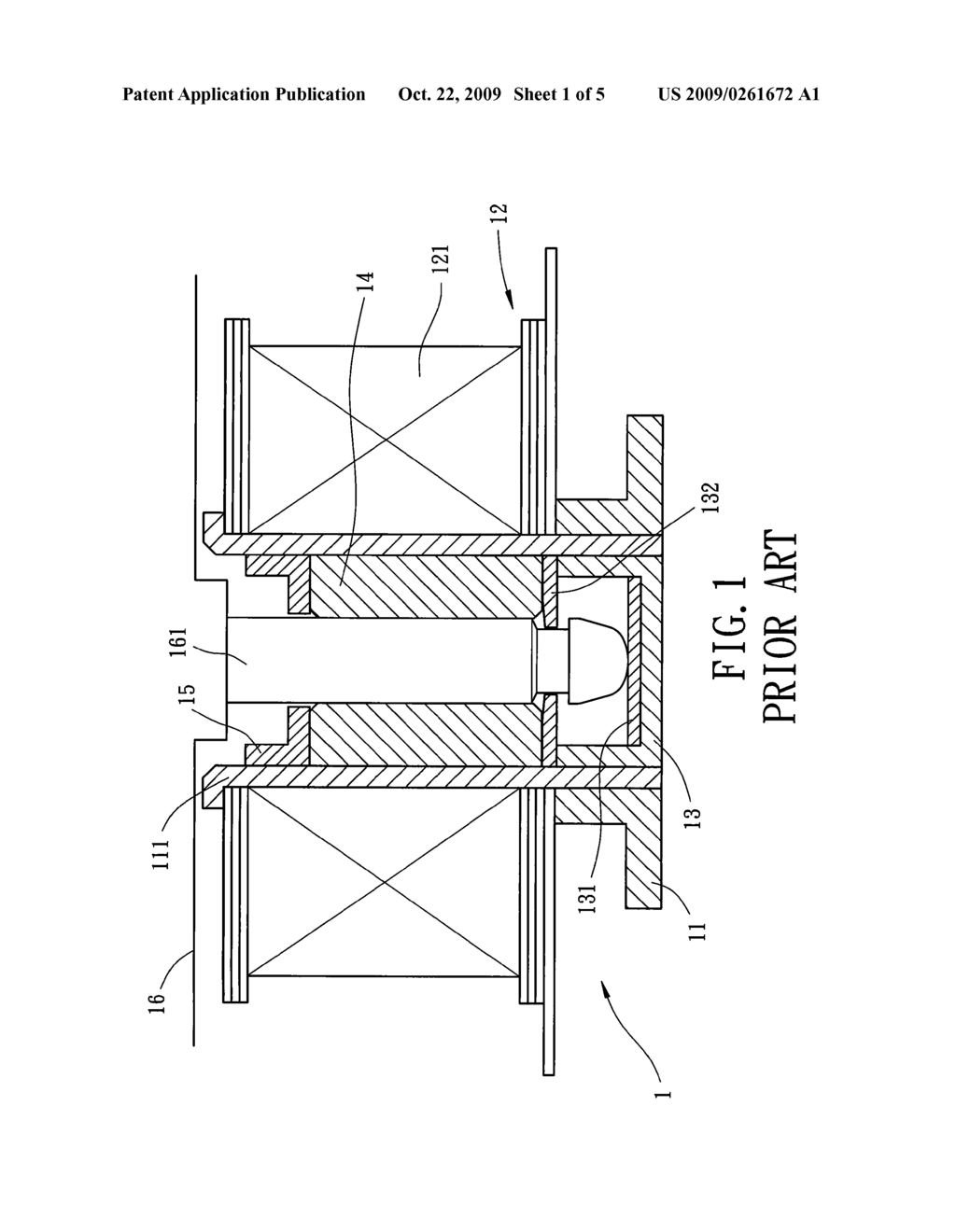 BEARING POSITIONING STRUCTURE FOR MOTOR - diagram, schematic, and image 02