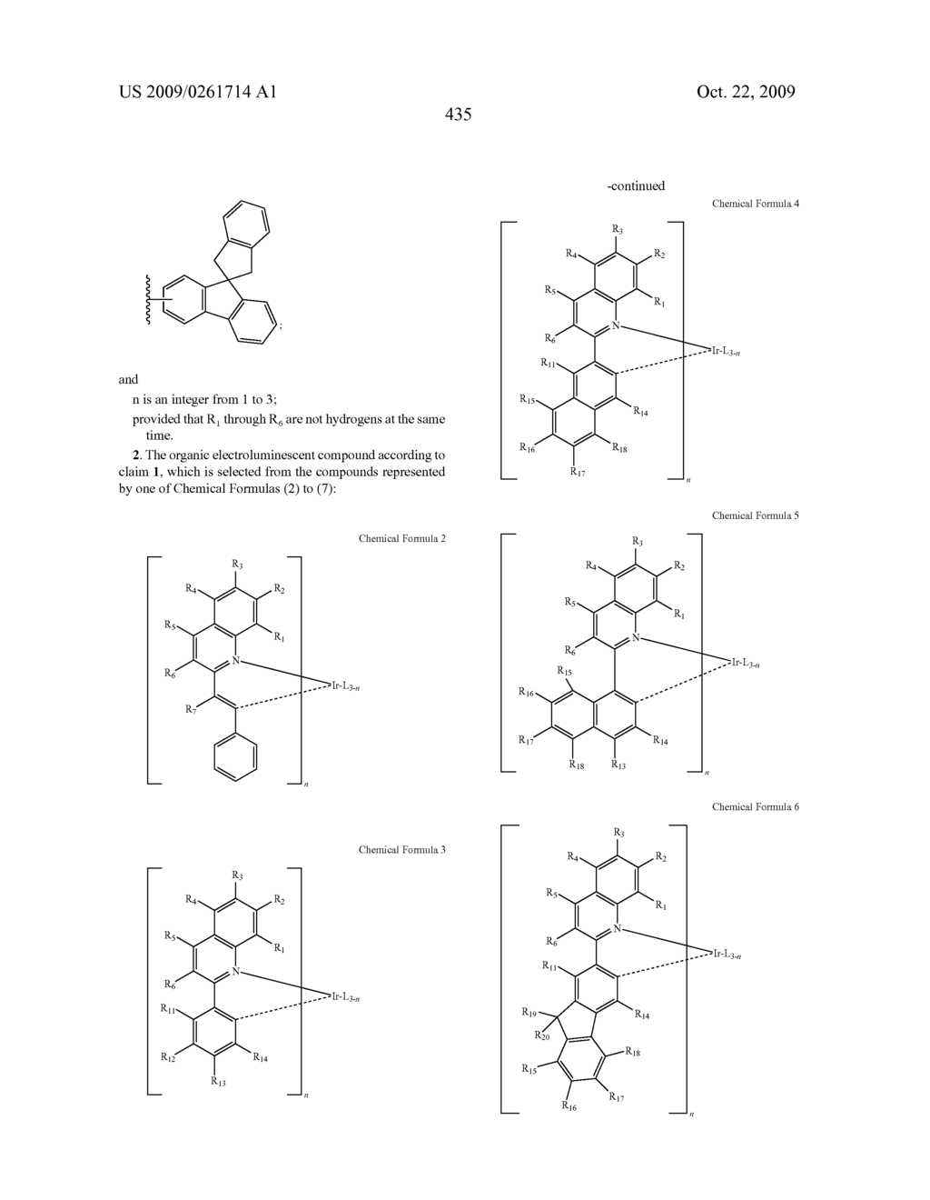 Novel organic electroluminescent compounds and organic electroluminescent device using the same - diagram, schematic, and image 437