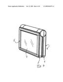 Electronic Device in the Form of a Hands-Free Telephone System and/or a Navigation Device diagram and image