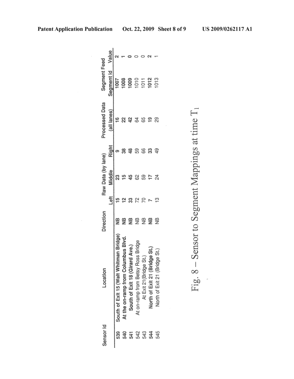 Displaying traffic flow data representing traffic conditions - diagram, schematic, and image 09