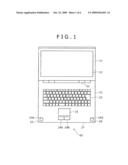 PORTABLE ELECTRONIC APPARATUS WITH IMPROVED AUDIO QUALITY THROUGH A CURVED AND SLOPED SURFACE OF A HOUSING diagram and image