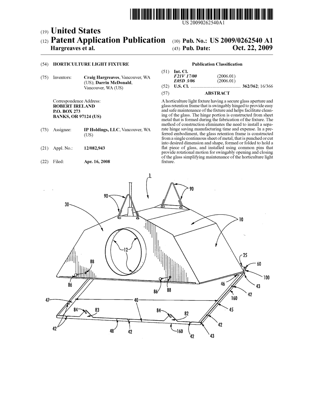 Horticulture light fixture - diagram, schematic, and image 01