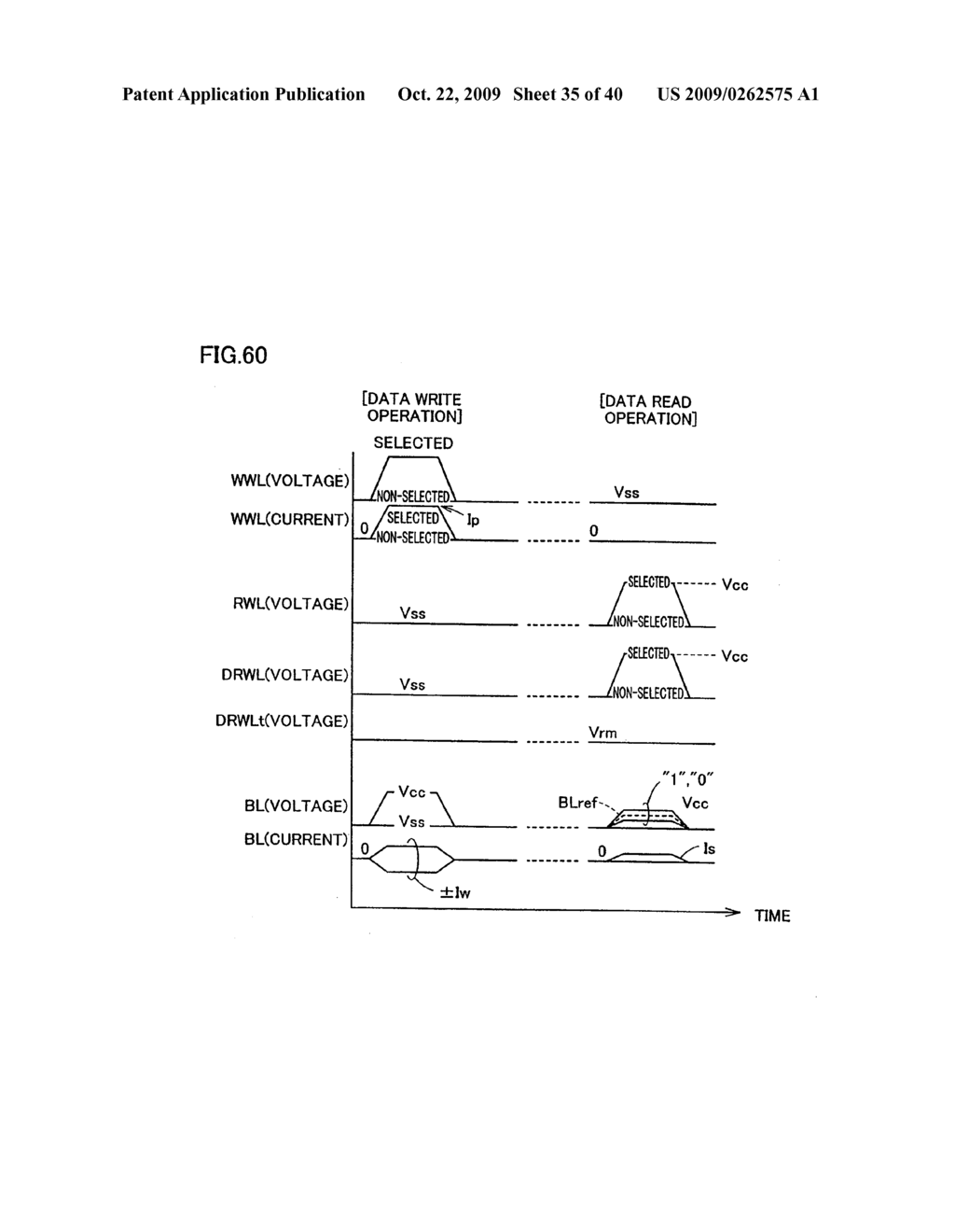 THIN FILM MAGNETIC MEMORY DEVICE CAPABLE OF CONDUCTING STABLE DATA READ AND WRITE OPERATIONS - diagram, schematic, and image 36