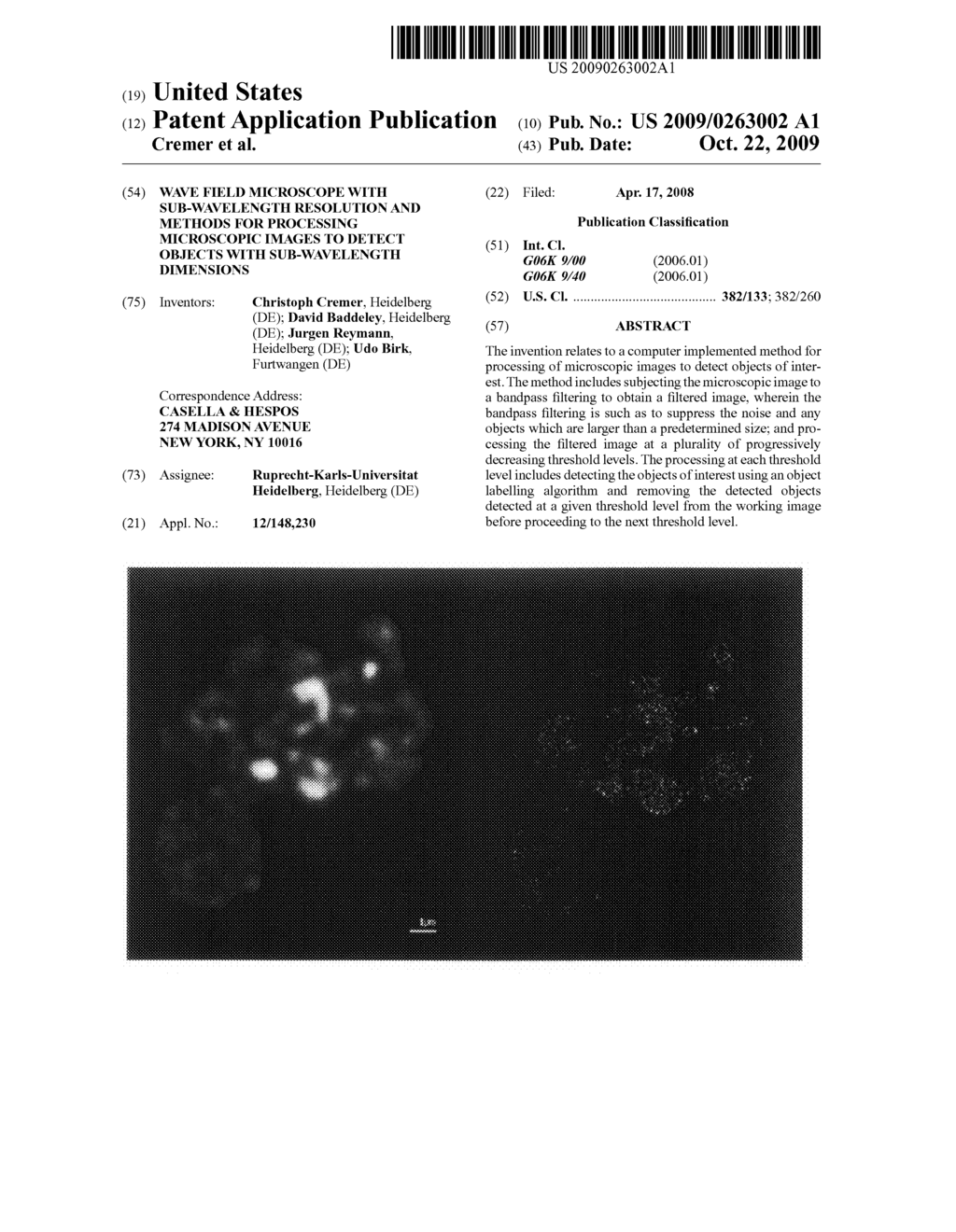 Wave field microscope with sub-wavelength resolution and methods for processing microscopic images to detect objects with sub-wavelength dimensions - diagram, schematic, and image 01