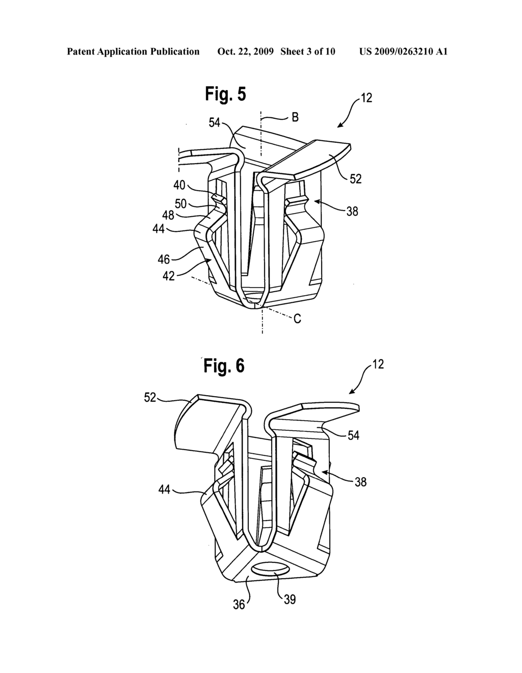 Connecting assembly for fastening an add-on element on a carrier element - diagram, schematic, and image 04