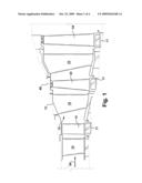 SHAPE FOR A TURBINE BUCKET TIP SHROUD diagram and image