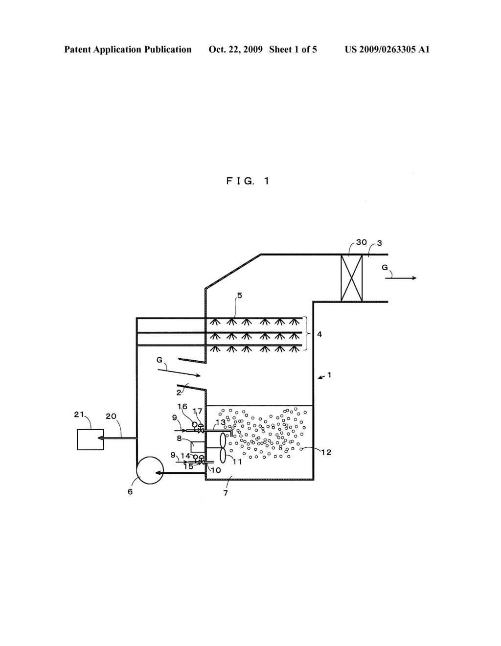 WET FLUE-GAS DESULFURIZATION APPARATUS AND METHOD OF WET FLUE-GAS DESULFURIZATION - diagram, schematic, and image 02