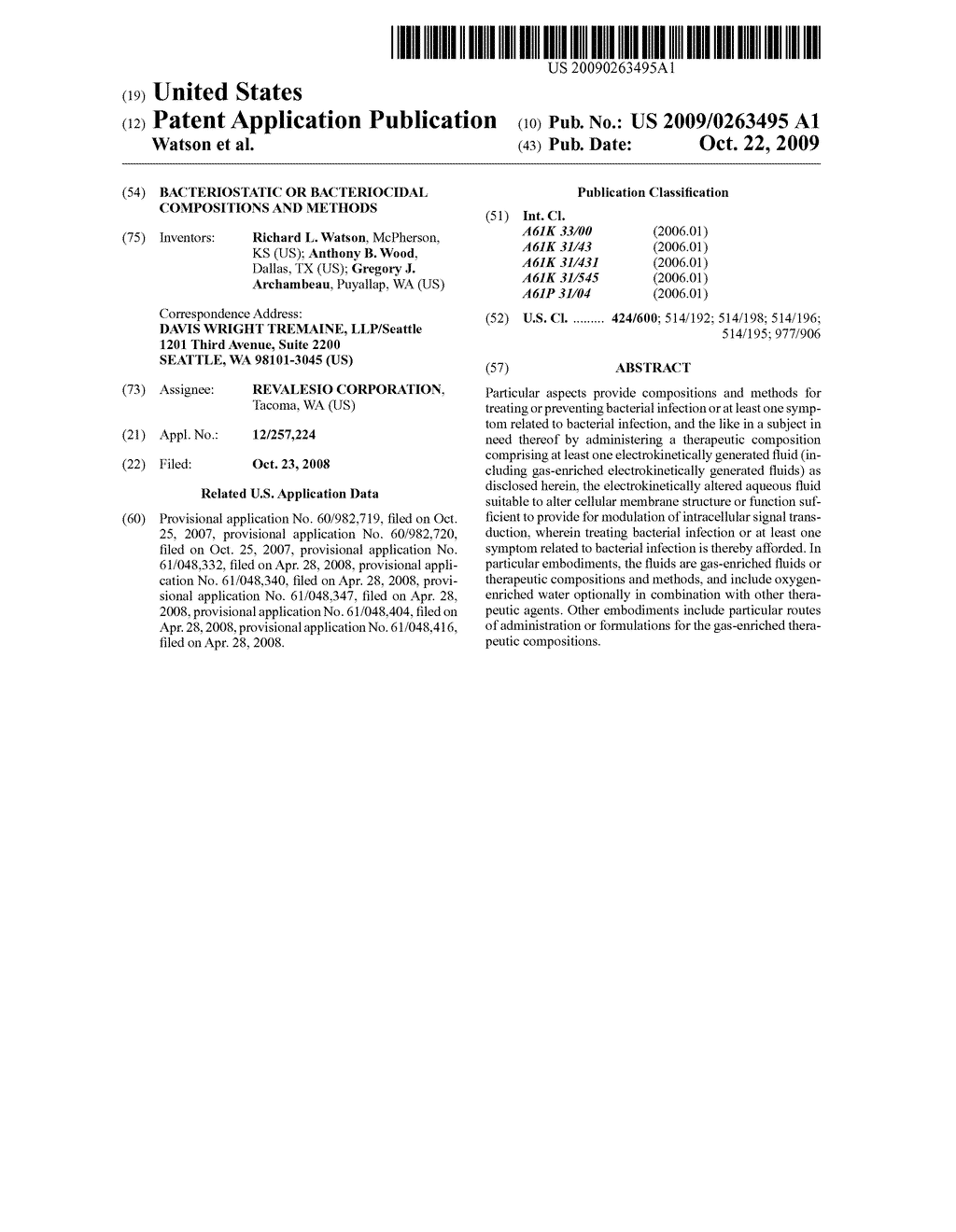 BACTERIOSTATIC OR BACTERIOCIDAL COMPOSITIONS AND METHODS - diagram, schematic, and image 01