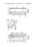 DEVICE FOR MOULDING CONTAINERS COMPRISING MEANS OF ADJUSTING THE VOLUME DIMENSIONS OF THE MOULDING CAVITY diagram and image