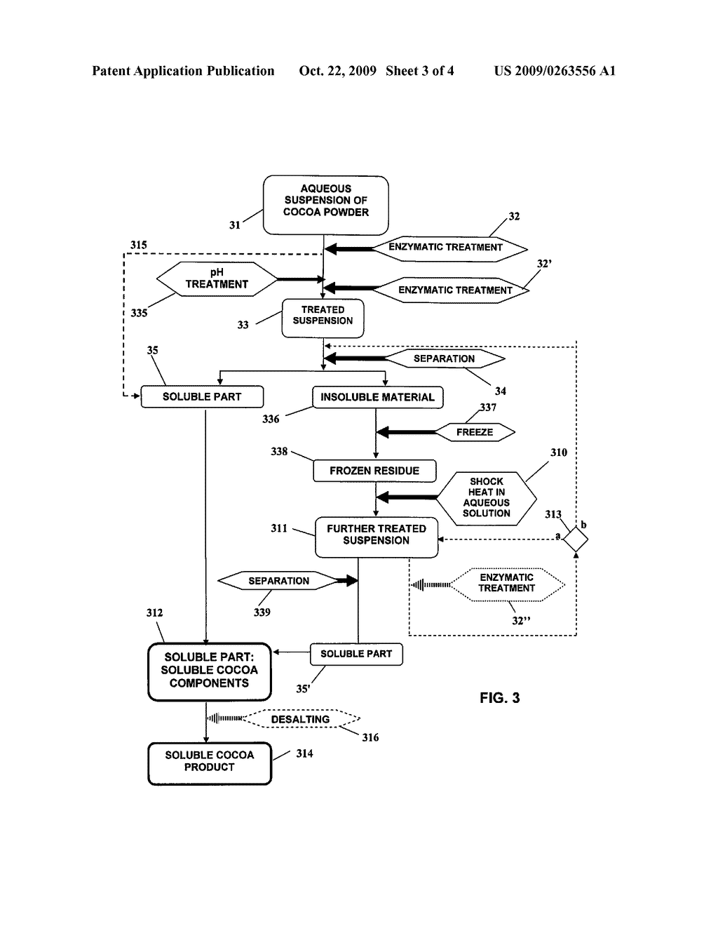 METHOD FOR PRODUCING A SOLUBLE COCOA PRODUCT FROM COCOA POWDER - diagram, schematic, and image 04