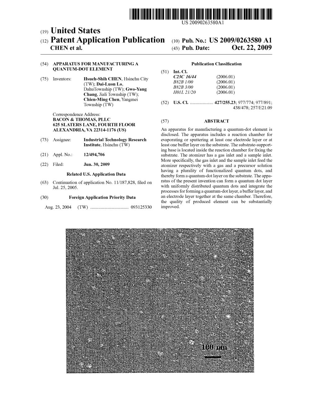 APPARATUS FOR MANUFACTURING A QUANTUM-DOT ELEMENT - diagram, schematic, and image 01