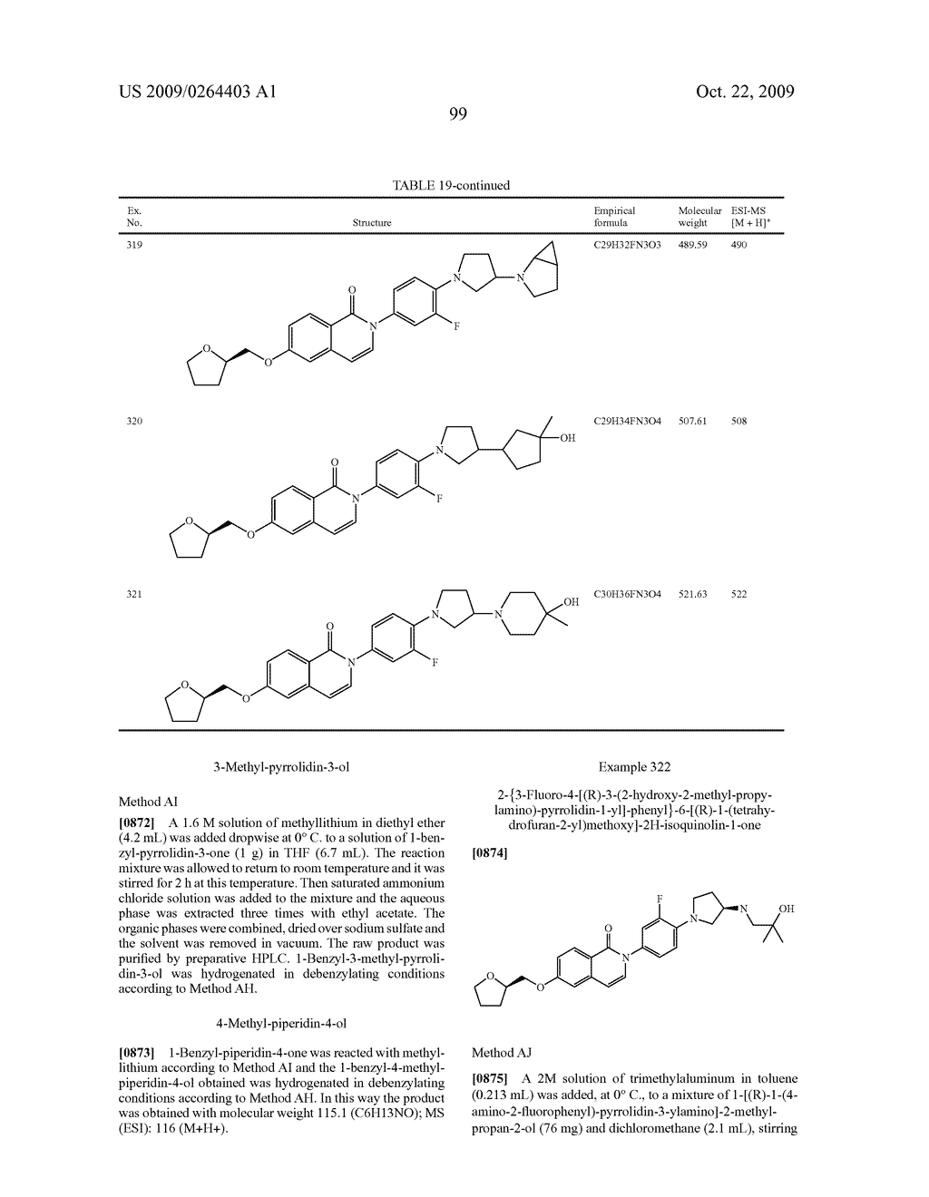 NOVEL AZACYCLYL-SUBSTITUTED ARYLDIHYDROISOQUINOLINONES, PROCESS FOR THEIR PREPARATION AND THEIR USE AS MEDICAMENTS - diagram, schematic, and image 100