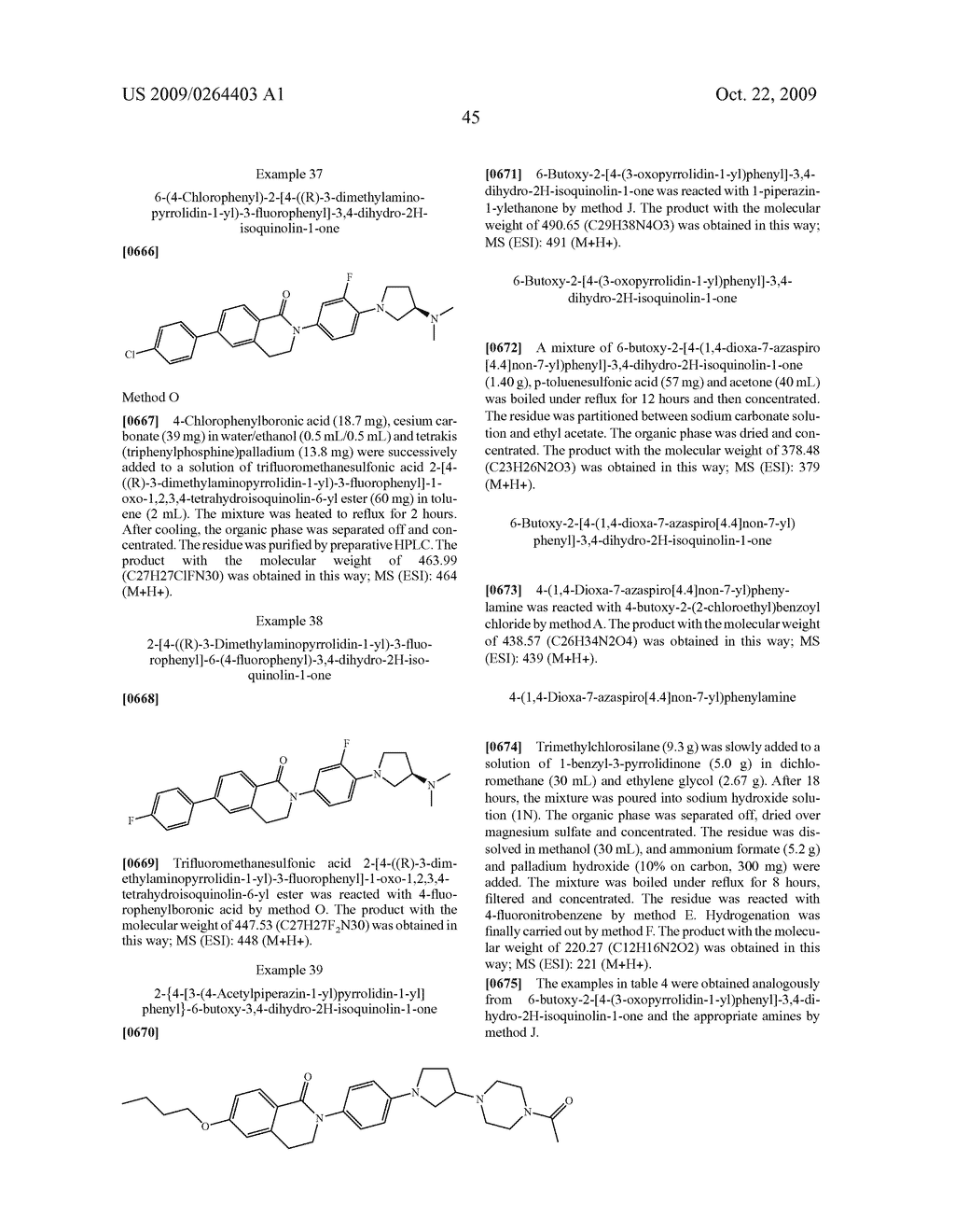 NOVEL AZACYCLYL-SUBSTITUTED ARYLDIHYDROISOQUINOLINONES, PROCESS FOR THEIR PREPARATION AND THEIR USE AS MEDICAMENTS - diagram, schematic, and image 46