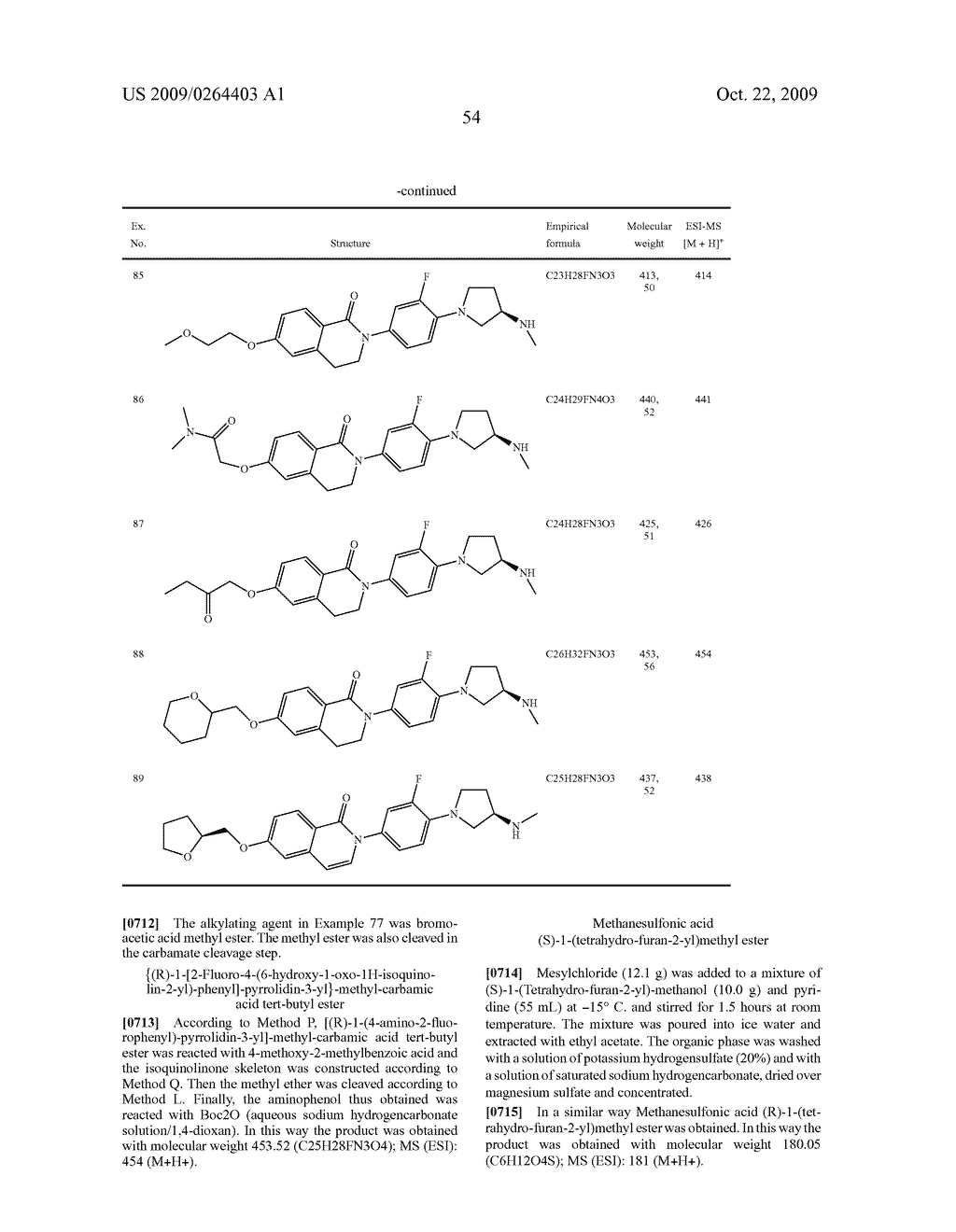 NOVEL AZACYCLYL-SUBSTITUTED ARYLDIHYDROISOQUINOLINONES, PROCESS FOR THEIR PREPARATION AND THEIR USE AS MEDICAMENTS - diagram, schematic, and image 55