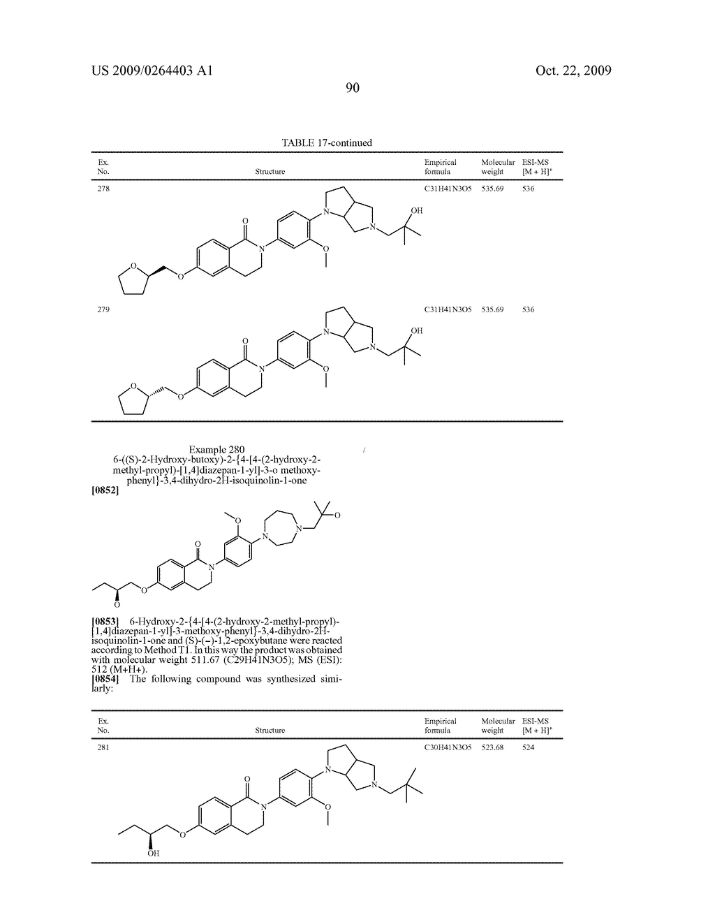 NOVEL AZACYCLYL-SUBSTITUTED ARYLDIHYDROISOQUINOLINONES, PROCESS FOR THEIR PREPARATION AND THEIR USE AS MEDICAMENTS - diagram, schematic, and image 91