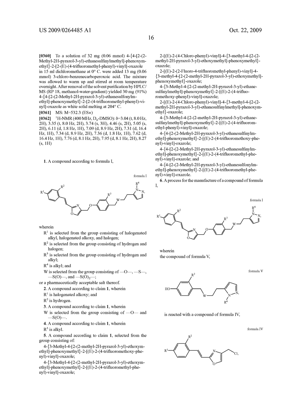 Pyrazole Derivatives, Their Manufacture and Their Use as Pharmaceutical Agents - diagram, schematic, and image 17
