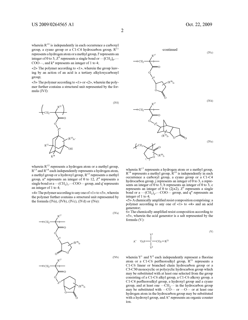 POLYMER AND CHEMICALLY AMPLIFIED RESIST COMPOSITION COMPRISING THE SAME - diagram, schematic, and image 03