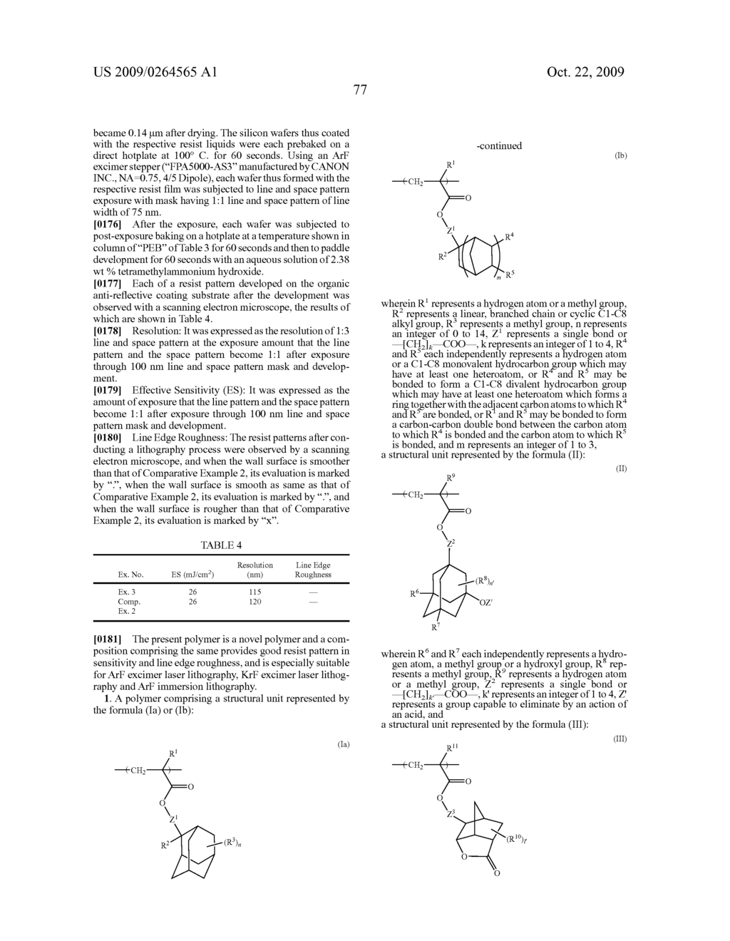 POLYMER AND CHEMICALLY AMPLIFIED RESIST COMPOSITION COMPRISING THE SAME - diagram, schematic, and image 78