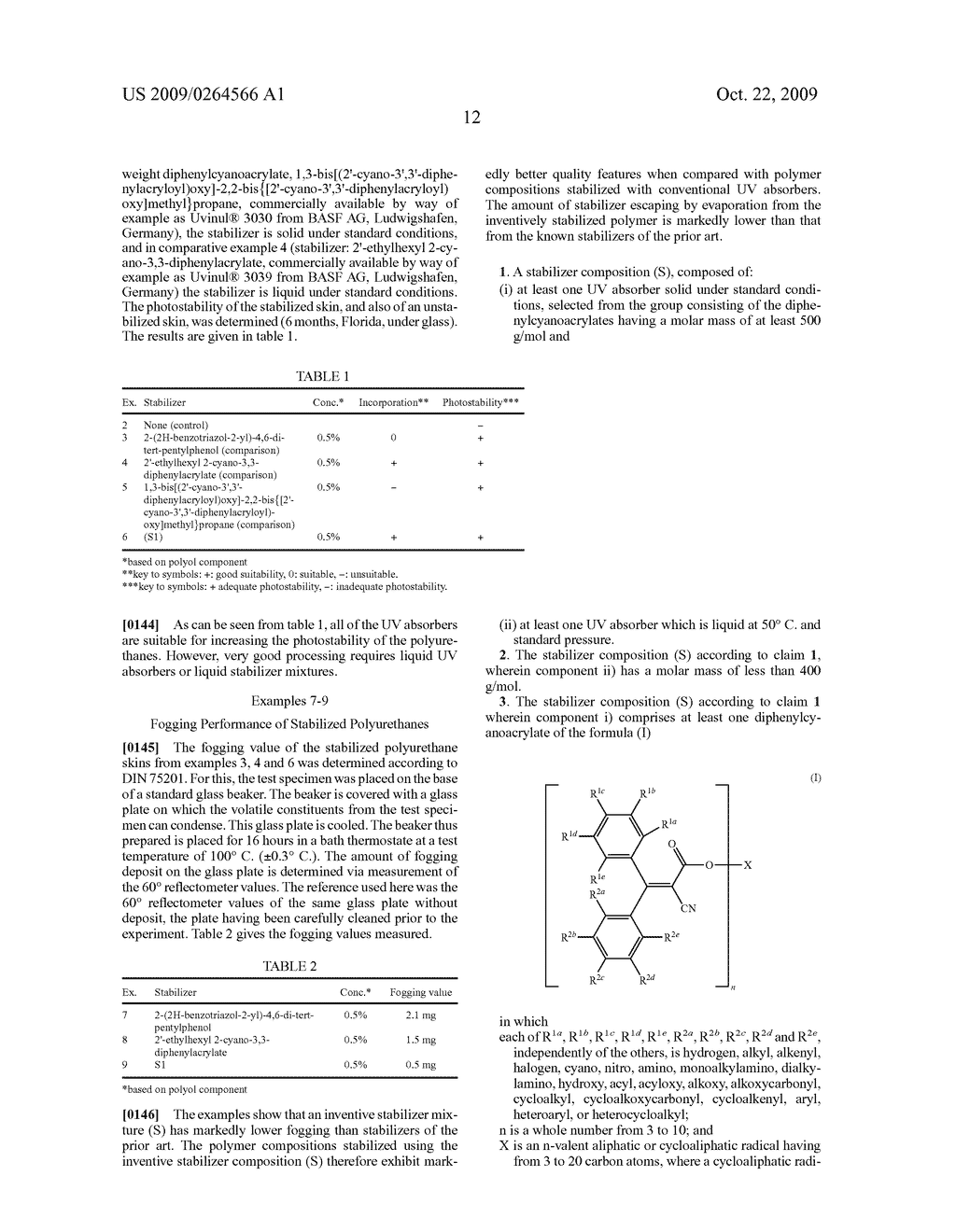 Stabiliser composition made from liquid and solid uv-absorbers - diagram, schematic, and image 13