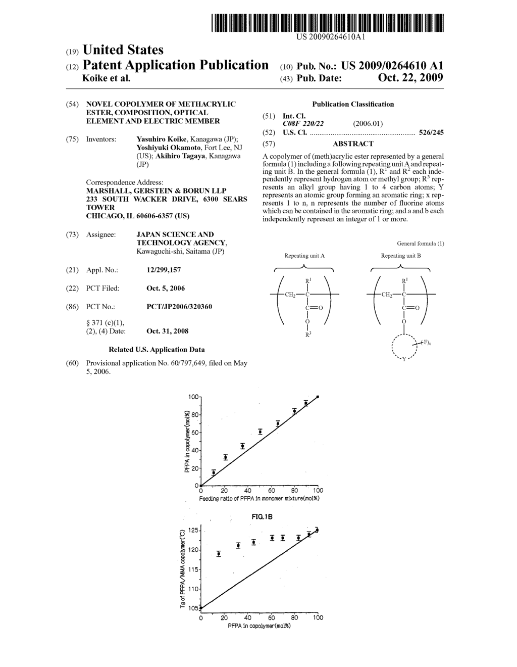 Novel Copolymer of Methacrylic Ester, Composition, Optical Element and Electric Member - diagram, schematic, and image 01