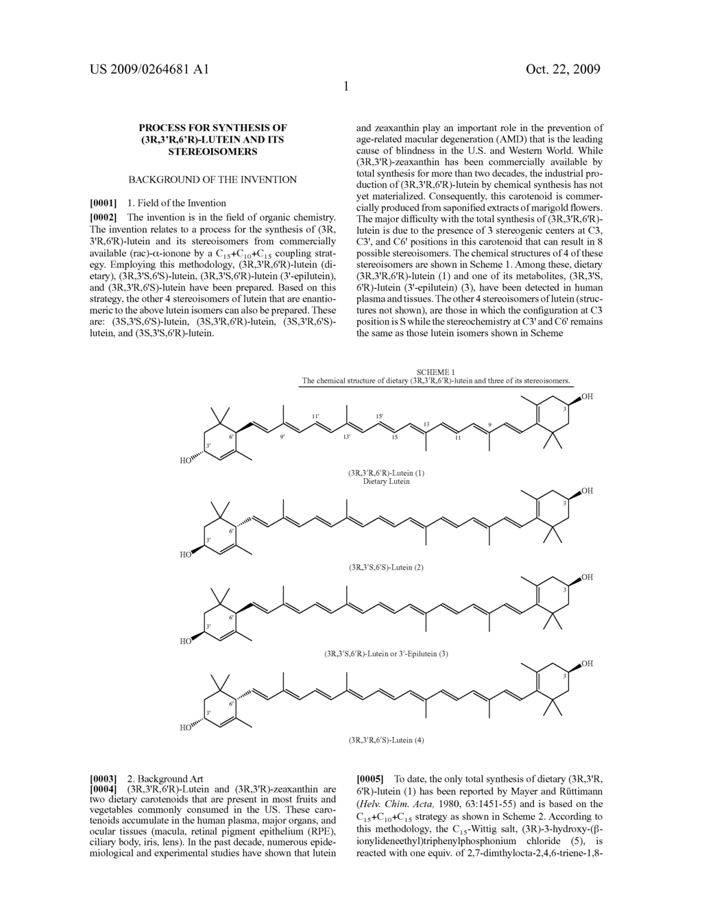 Process for Synthesis of (3R,3'R,6'R)-Lutein and its Stereoisomers - diagram, schematic, and image 02