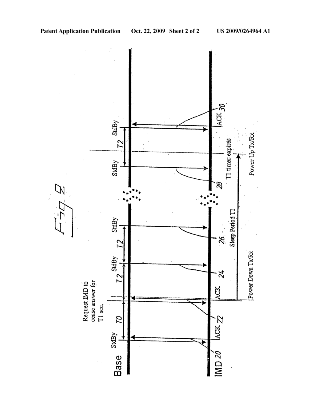 SYSTEM AND METHOD FOR RADIO COMMUNICATION BETWEEN AN IMPLANTABLE MEDICAL DEVICE AND AN EXTERNAL BASE UNIT - diagram, schematic, and image 03