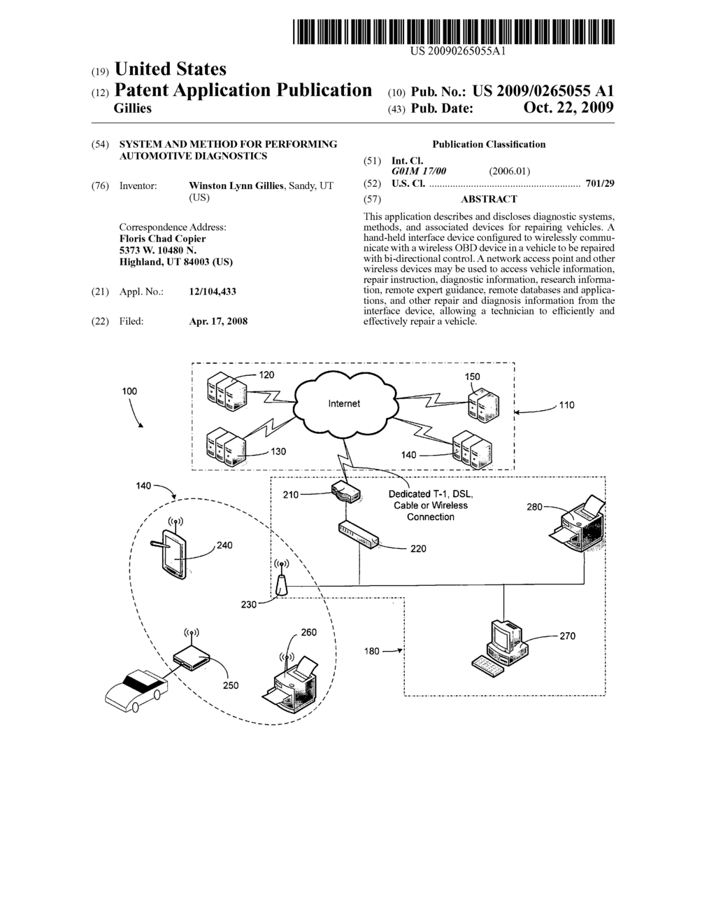 SYSTEM AND METHOD FOR PERFORMING AUTOMOTIVE DIAGNOSTICS - diagram, schematic, and image 01