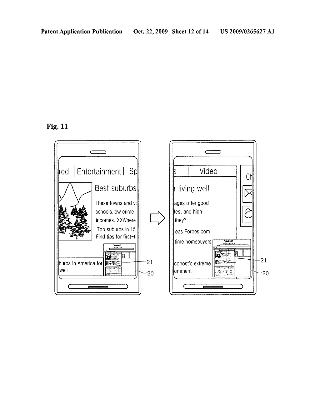 METHOD AND DEVICE FOR CONTROLLING USER INTERFACE BASED ON USER'S GESTURE - diagram, schematic, and image 13