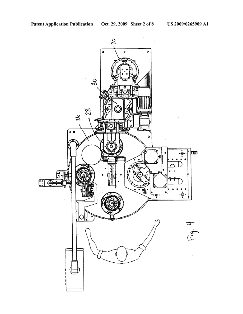 Method and apparatus for removing winding conductors from a twisting machine and placing them in a rotor or stator stack - diagram, schematic, and image 03