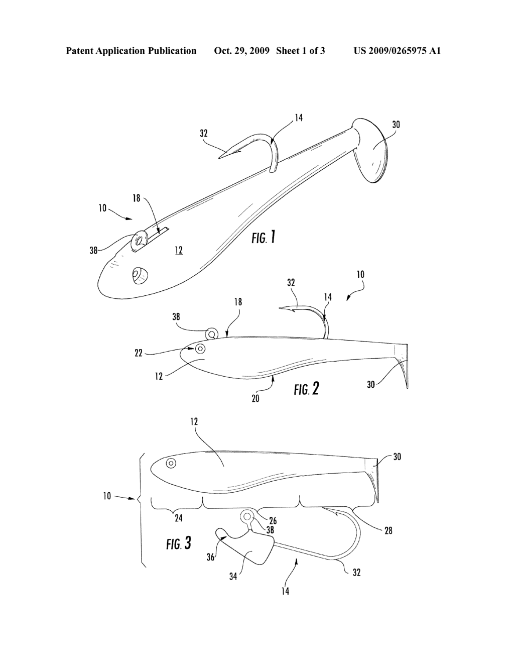 Weighted Fishing Lure Having Interchangeable Lure Body - diagram, schematic, and image 02