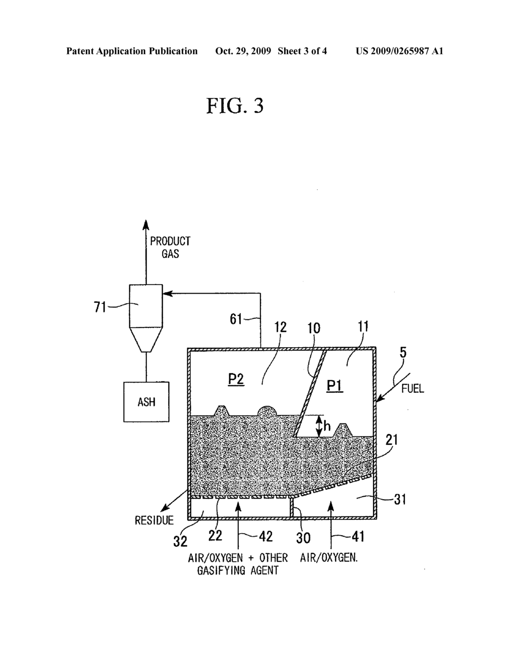 DECOUPLED FLUIDIZED BED GASIFYING METHOD AND GASIFYING APPARATUS OF SOLID FUEL - diagram, schematic, and image 04