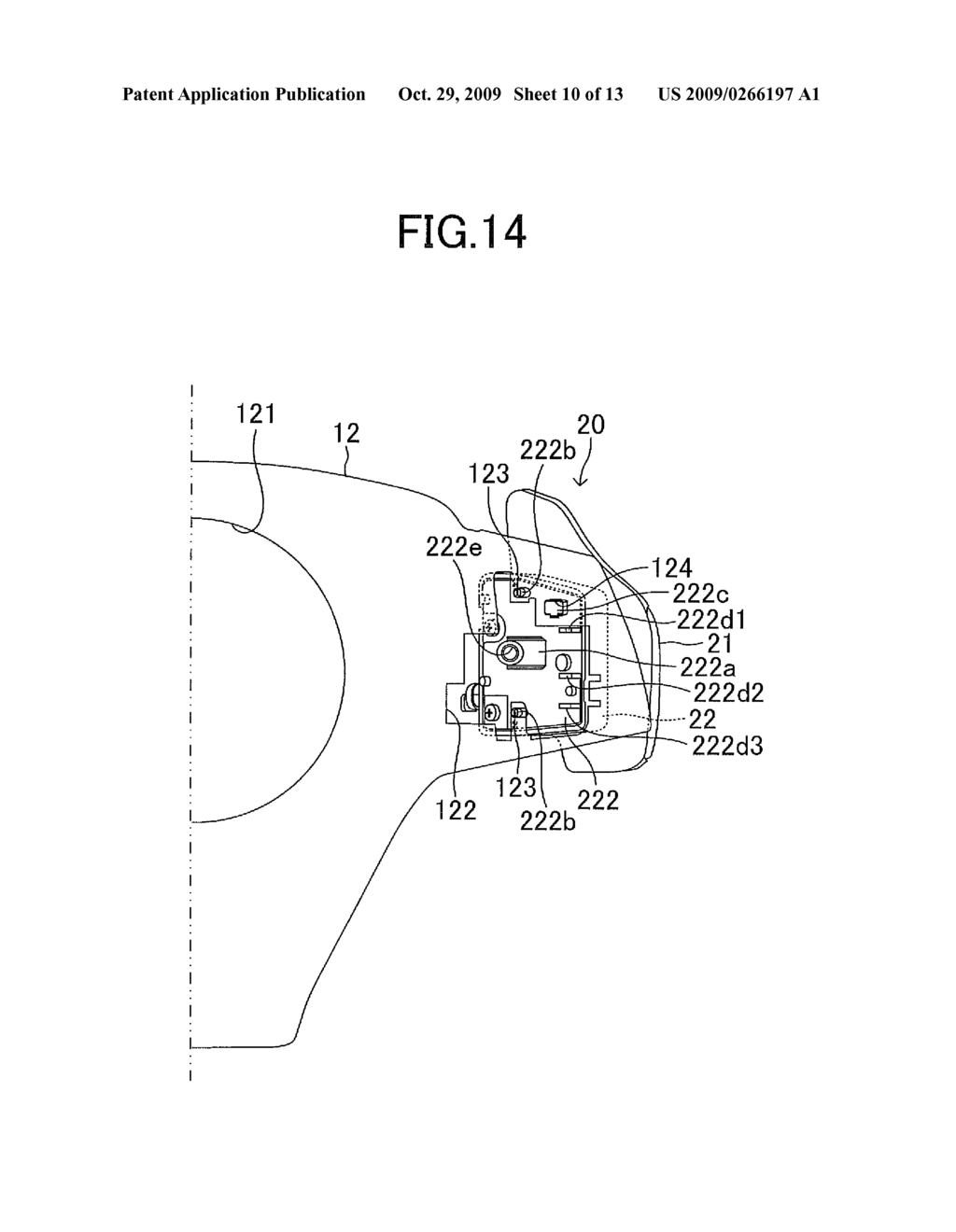 METHOD OF ASSEMBLING A GEARSHIFT MEMBER TO A STEERING WHEEL MAIN BODY, STEERING WHEEL, AND GEARSHIFT MEMBER - diagram, schematic, and image 11