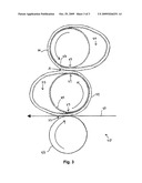 Variable cut off printing press having flexible plate and blanket diagram and image