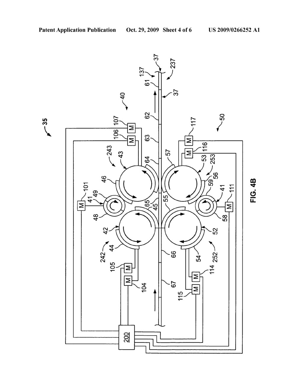 Infinitely variable cut off printing press - diagram, schematic, and image 05