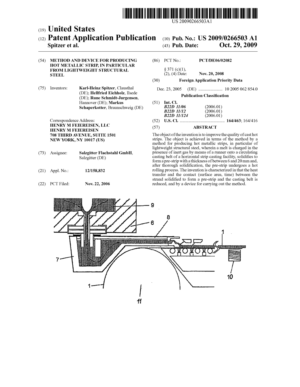 Method And Device For Producing Hot Metallic Strip, In Particular From Lightweight Structural Steel - diagram, schematic, and image 01