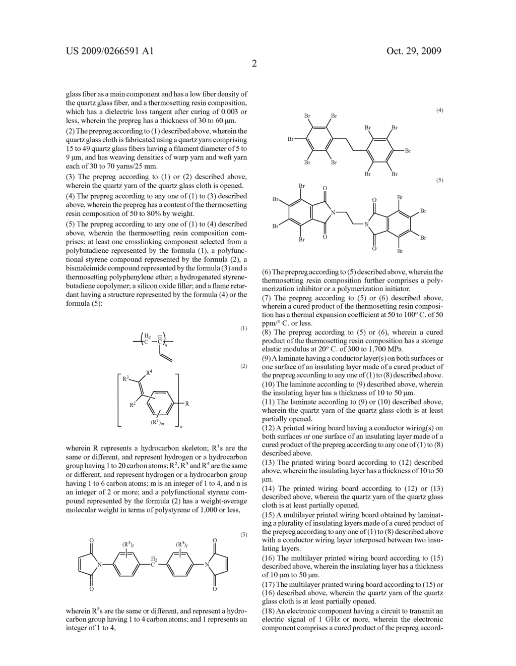 Prepreg and printed wiring board using thin quartz glass cloth - diagram, schematic, and image 06