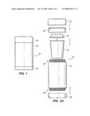 Beverage container permitting multiple configurations diagram and image
