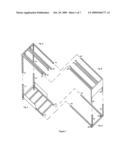 Collapsible adjustable double shooters rack diagram and image