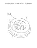 PRESSURE COMPENSATION ELEMENT, IN PARTICULAR FOR PRESSURE COMPENSATION IN A HOUSING diagram and image