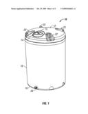 MOLDED TANK WITH CAST-IN FITTING SEAT diagram and image