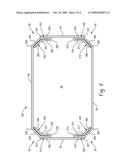 POLYGONAL TRAY HAVING REINFORCED CORNERS diagram and image