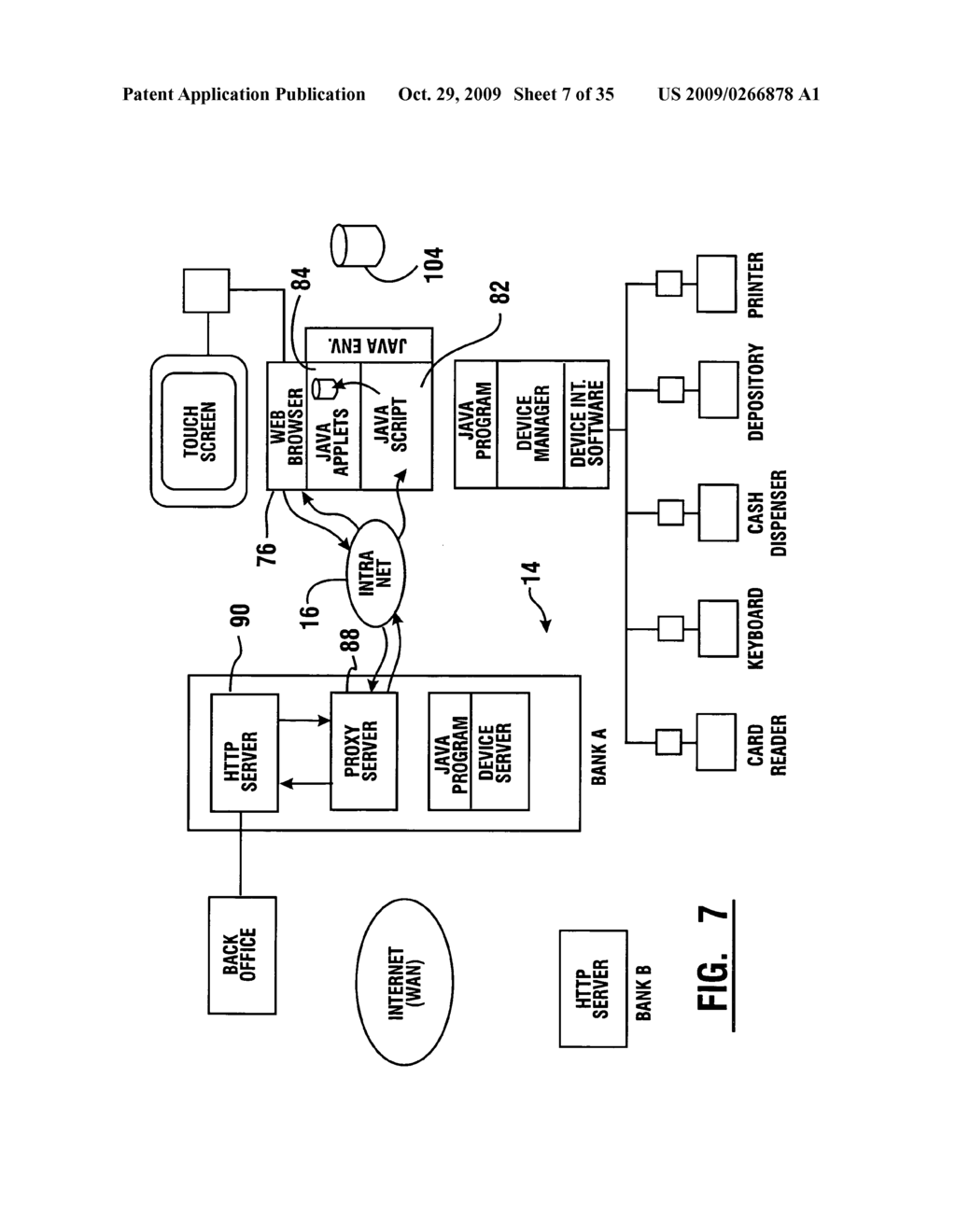 Method of authorizing automated banking machine use responsive to user data read from data bearing records - diagram, schematic, and image 08