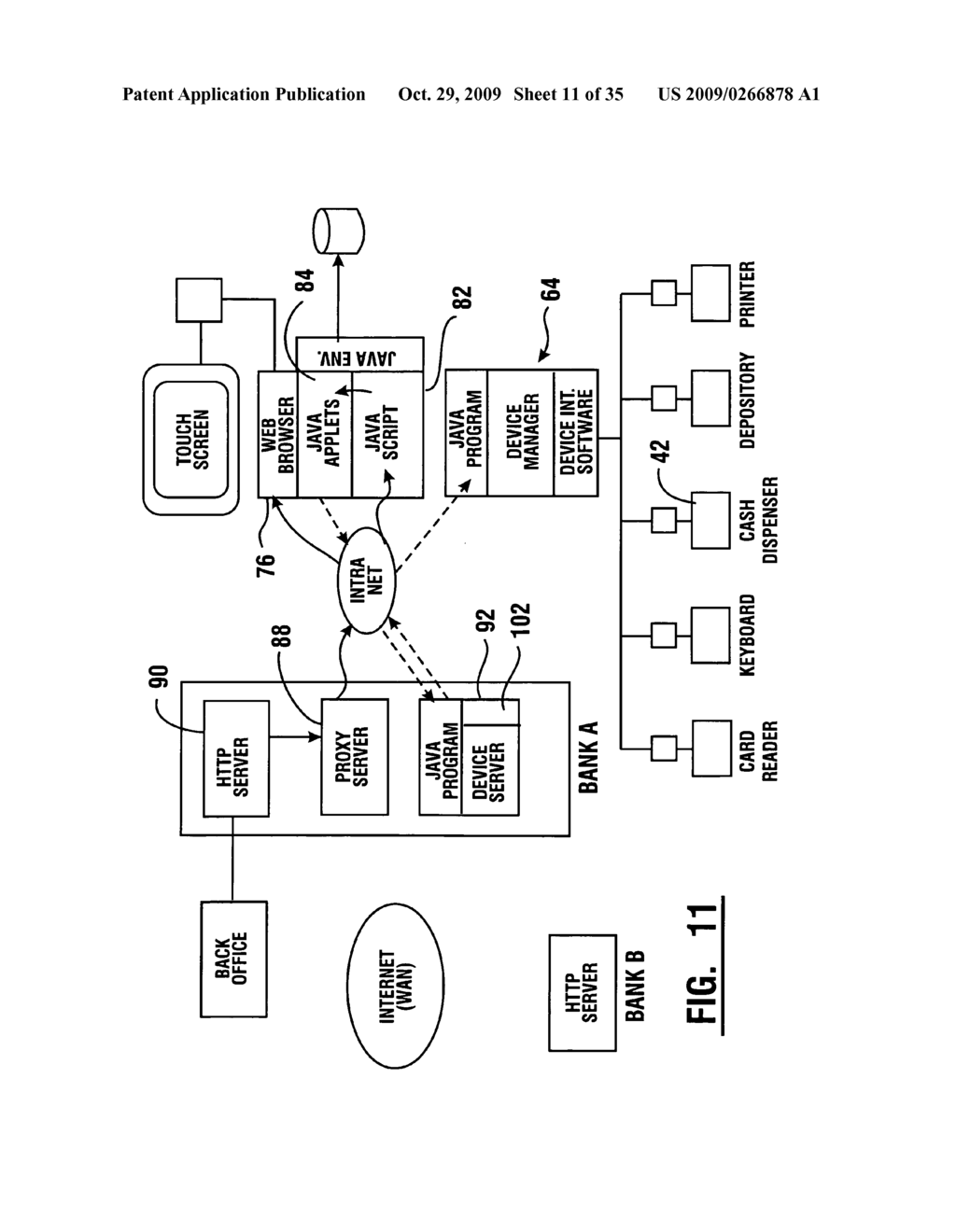 Method of authorizing automated banking machine use responsive to user data read from data bearing records - diagram, schematic, and image 12