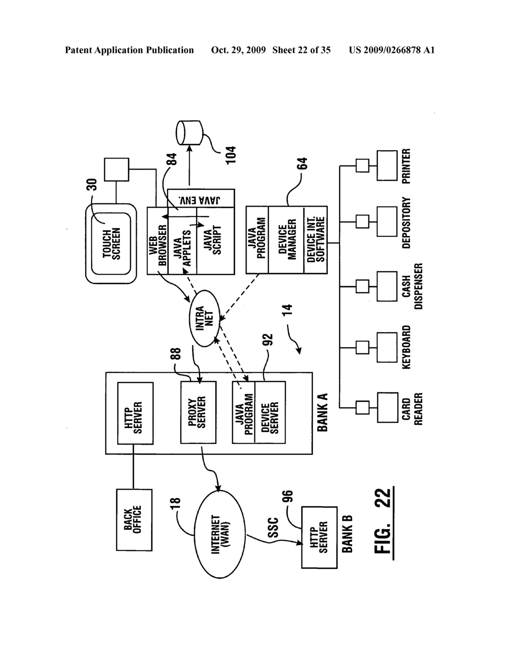 Method of authorizing automated banking machine use responsive to user data read from data bearing records - diagram, schematic, and image 23