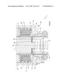 Electromagnetic fuel injector for gaseous fuels with anti-wear stop device diagram and image