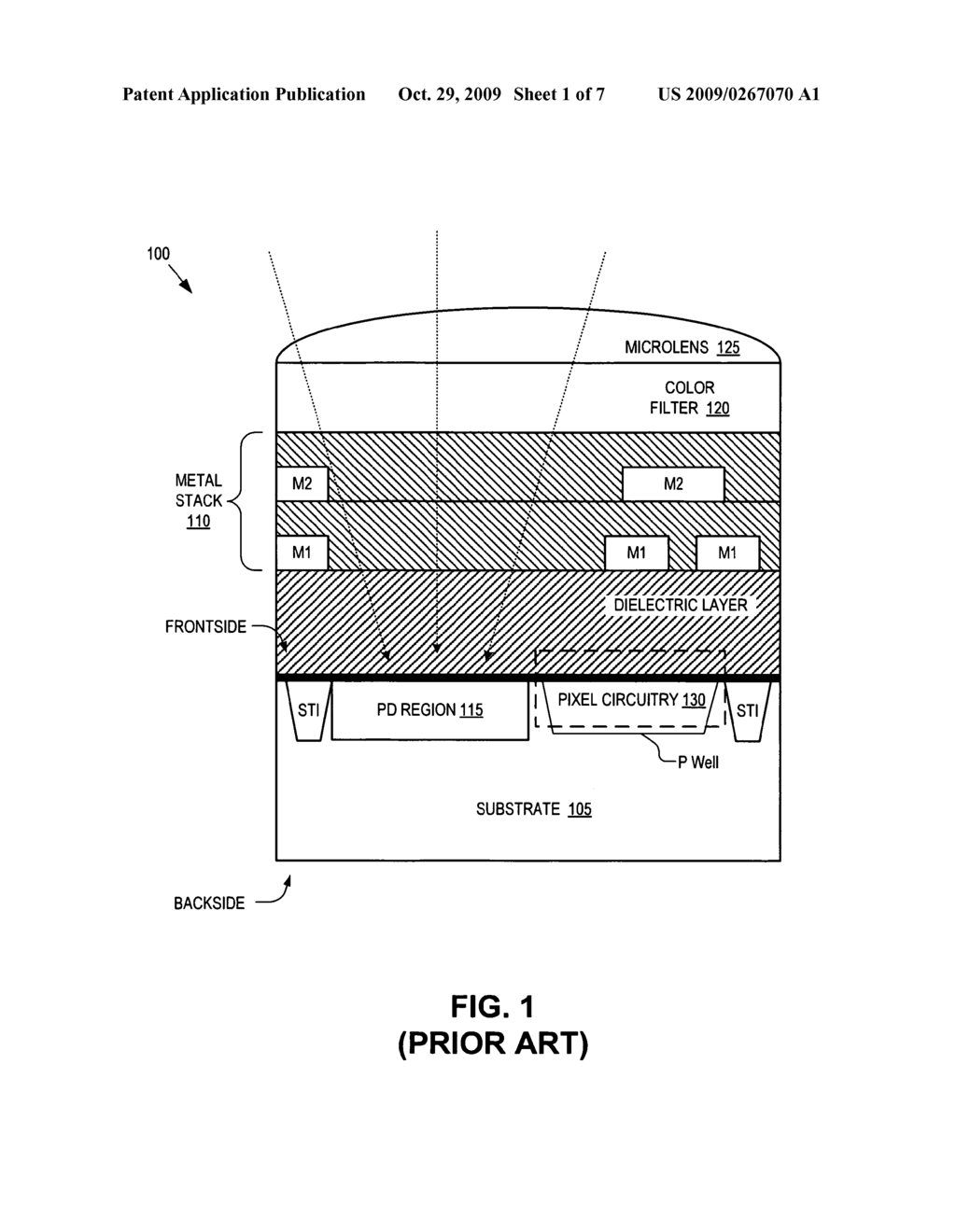 Multilayer image sensor structure for reducing crosstalk - diagram, schematic, and image 02