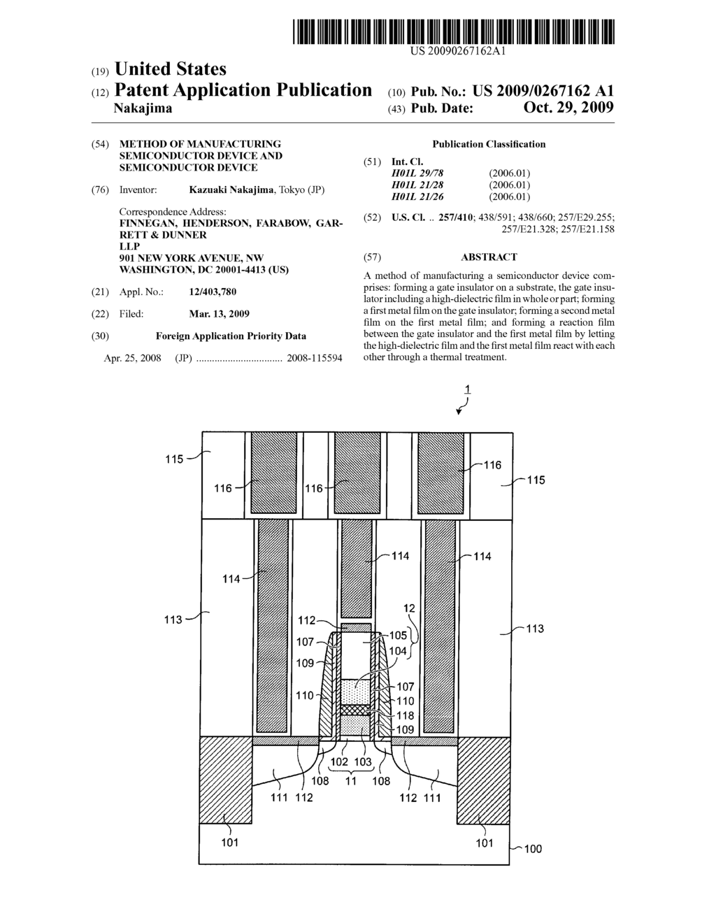 METHOD OF MANUFACTURING SEMICONDUCTOR DEVICE AND SEMICONDUCTOR DEVICE - diagram, schematic, and image 01