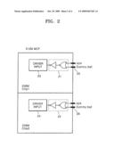 MULTI-CHIP PACKAGE FOR REDUCING TEST TIME diagram and image